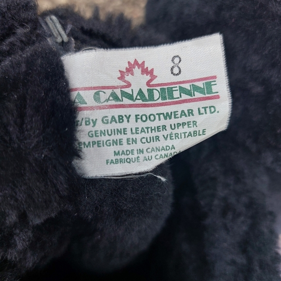 La Canadienne Insulate Leather Boots Size 8 Black Winter Outdoor. - Picture 8 of 12